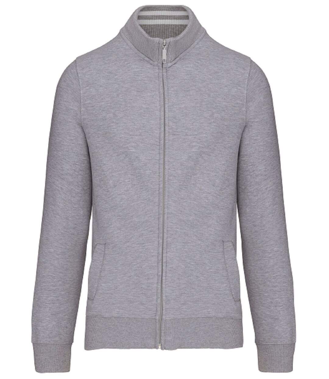 Veste molleton zippée - Homme - K456 - gris oxford-2