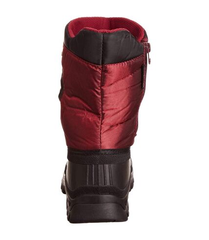 Bottes de neige kukun unisexe rouge Trespass