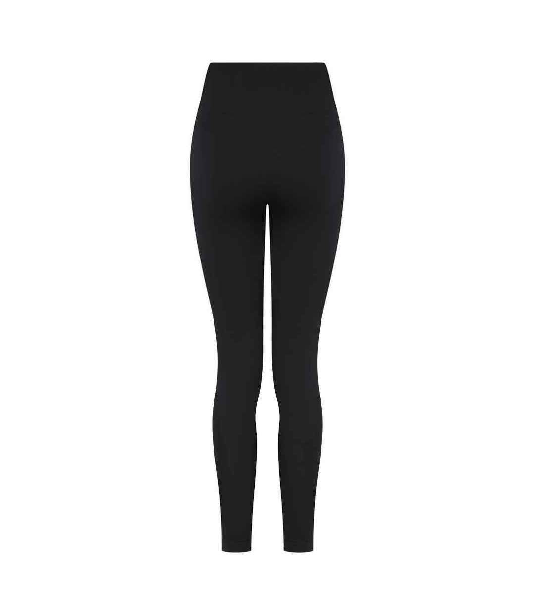 Womens/ladies sculpting leggings black Tombo-2