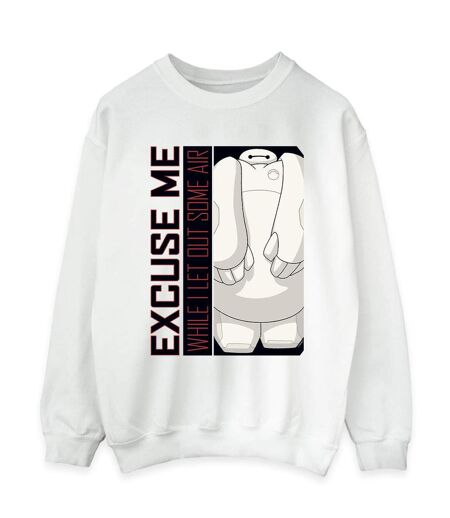 Disney - Sweat BIG HERO BAYMAX EXCUSE ME SOME AIR - Femme (Blanc) - UTBI11666