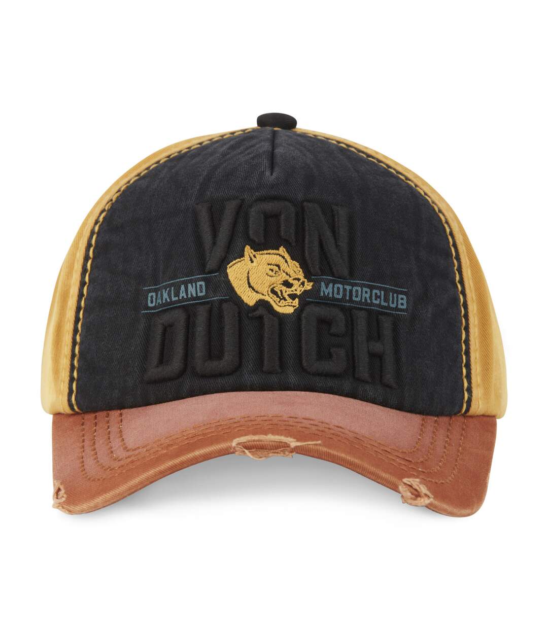 Casquette trucker avec effet usé avec broderie Xavier Vondutch-2