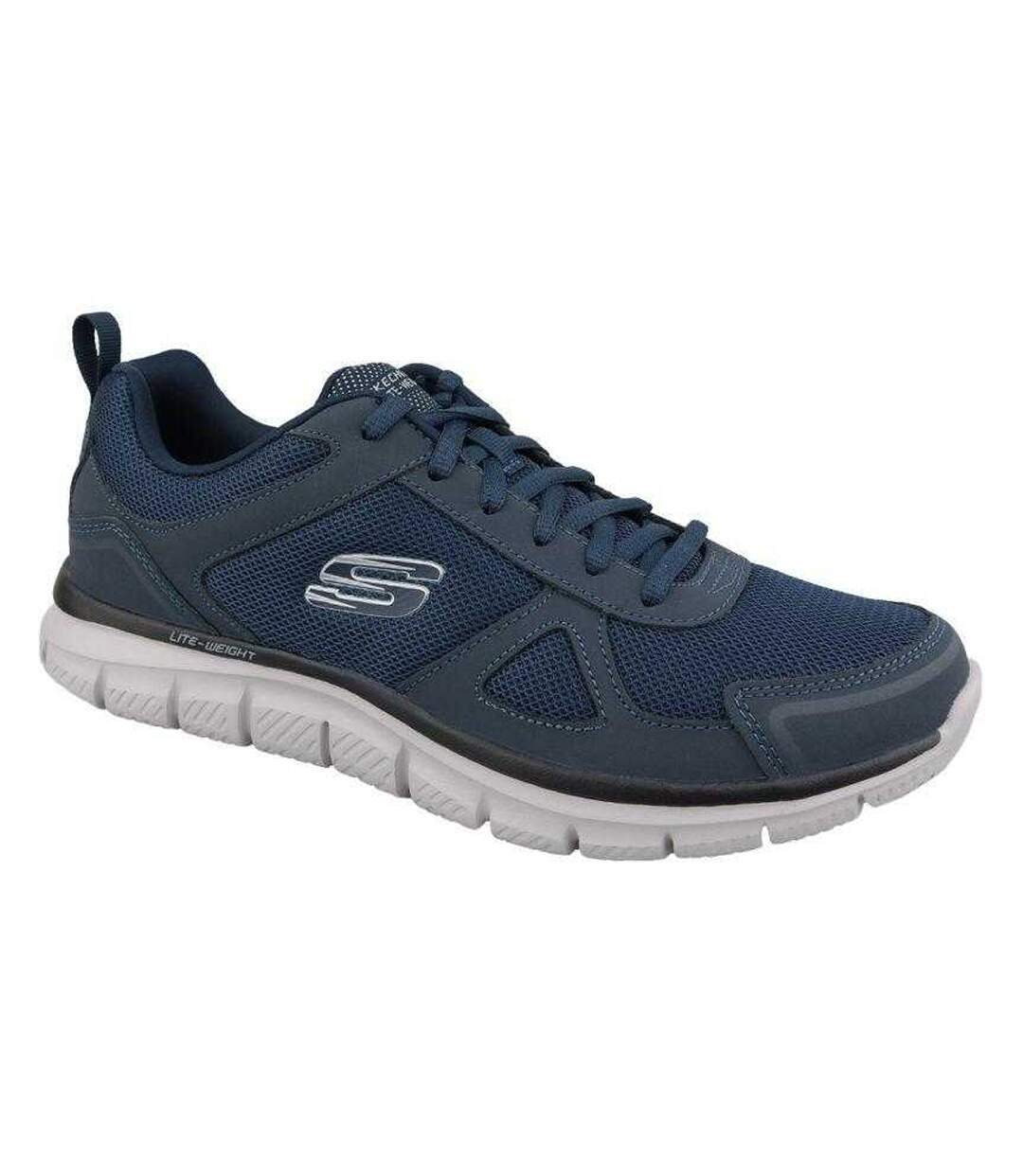 Mens Track Scloric Shoes Navy Blue Skechers-1