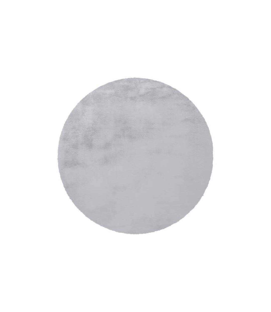 Tapis Rond à Poils Longs Rabbit 160cm Bleu Gris-1