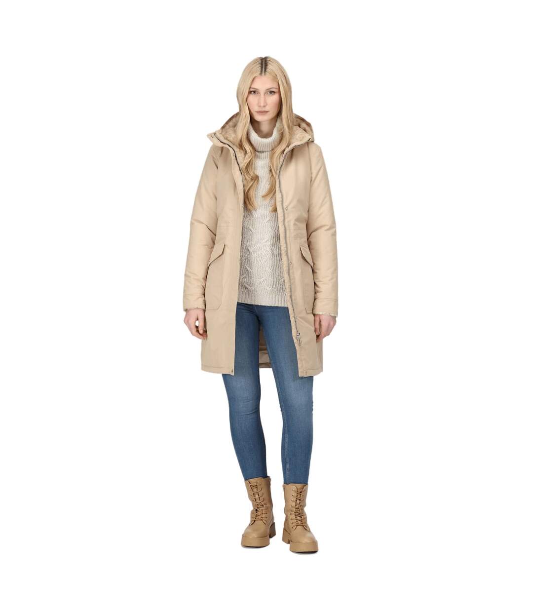 Womens/ladies Romine Waterproof Parka Moccasin Regatta-1