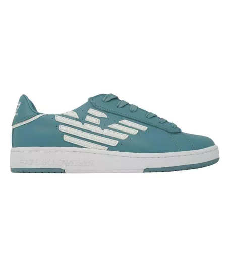 Baskets Motif Logo Adulte Bleu Clair Emporio Armani EA7
