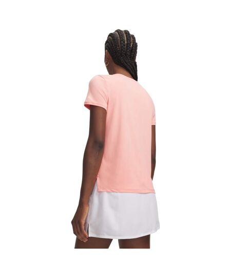 Womens/ladies Vanish Logo T-shirt Pink Under Armour