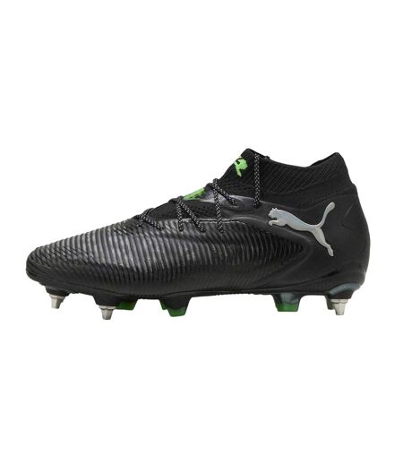 Mens Future 8 Ultimate Knitted Collar Soft Ground Football Boots Black Green Puma