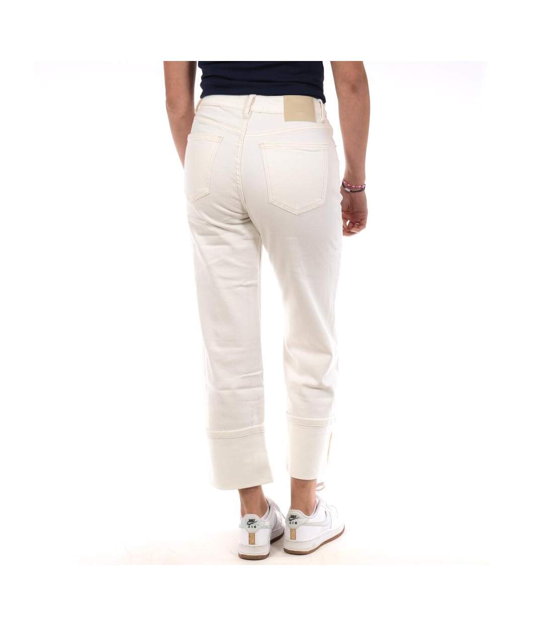 Jean droit blanc femme monday premium 109-2