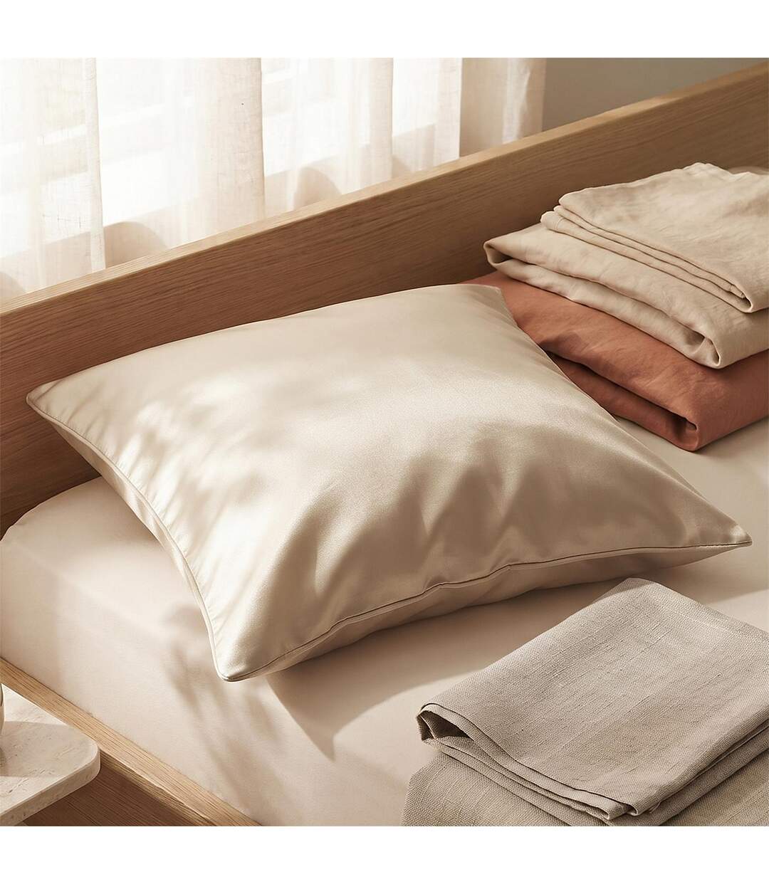 Taie d'oreiller microfibre réversible 60x60 cm collection HOSANA-3