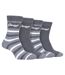 Paquet de 4 chaussettes chaudes doublées de polaire pour bottes thermiques-3