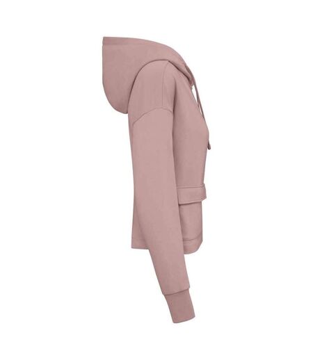 Womens/ladies full zip hoodie petal rose Native Spirit