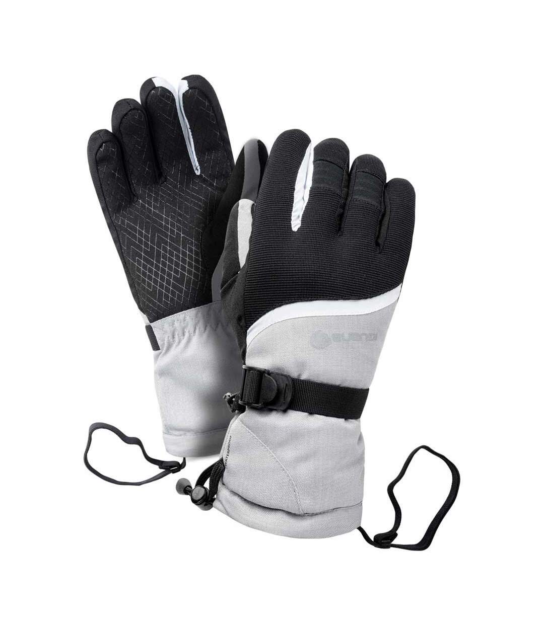 Gants de ski kano femme gris chiné / noir Iguana-1