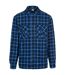 Mens Rapeseed Check Shirt Dark Blue Trespass-1