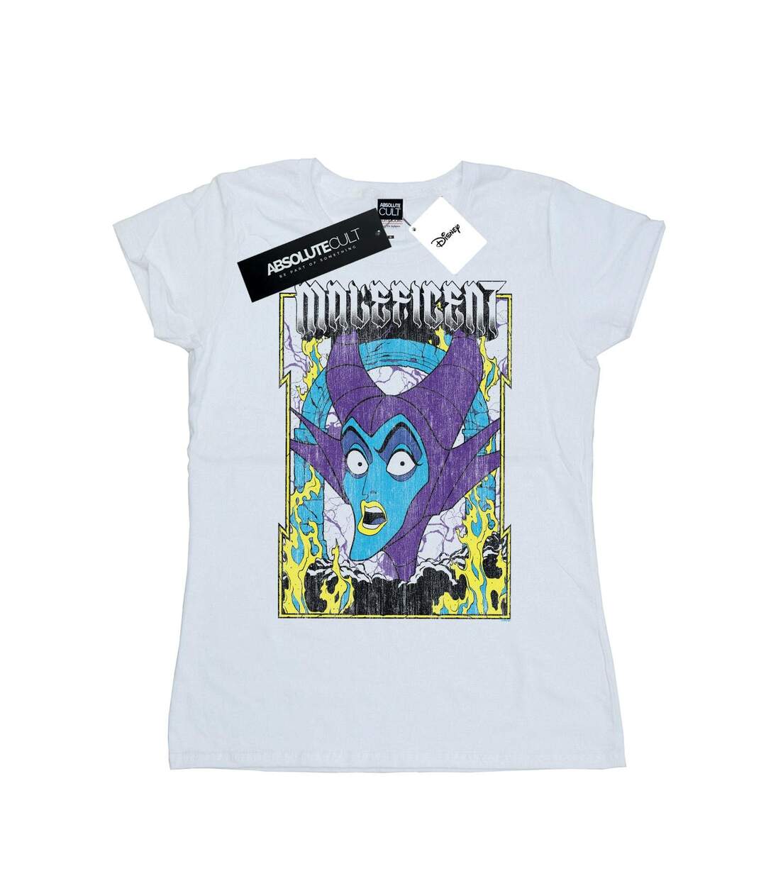 Disney T-shirt en coton Femme/Femme Maleficent Poster (Blanc) - UTBI44516-1