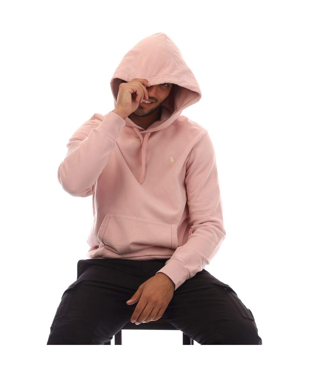Sweat À Capuche Homme Rose Clair Ralph Lauren-1