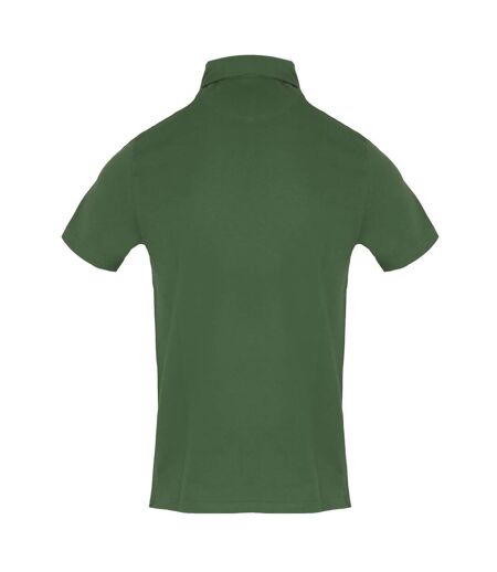 Polo Motif/style Logo Brodé Homme Vert Kaki Aquascutum