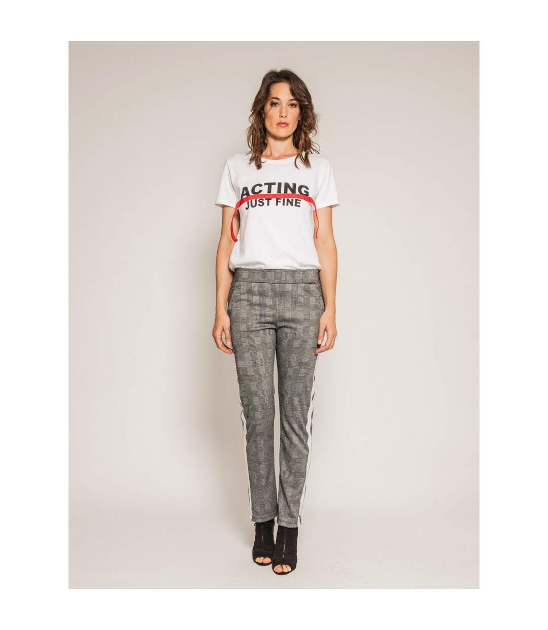 T-shirt col rond message FRIZ - Dona X Lisa-4