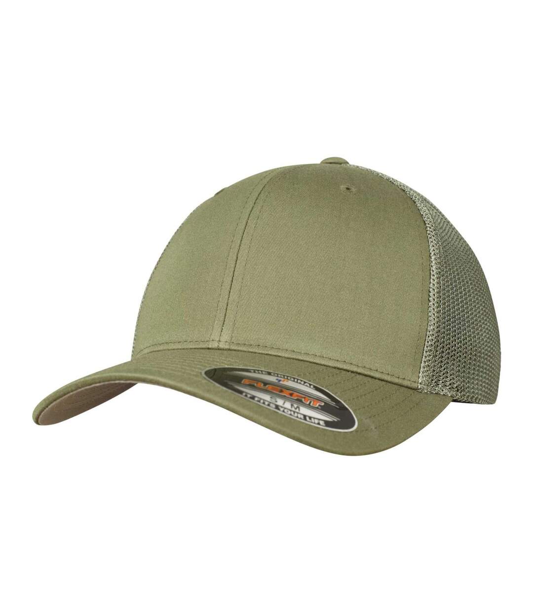 Casquette Trucker Adulte Kaki Foncé Flexfit-1