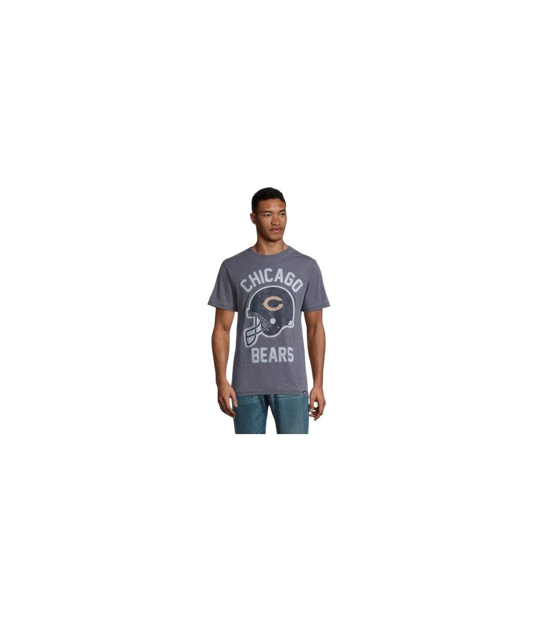 Mens Nfl Short-sleeved T-shirt Blue Chicago Bears-1