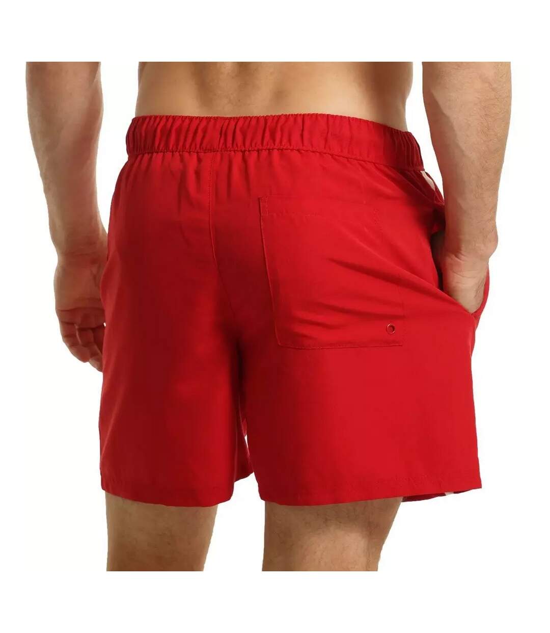 Short de bain homme rouge / blanc RIPT Essentials-2