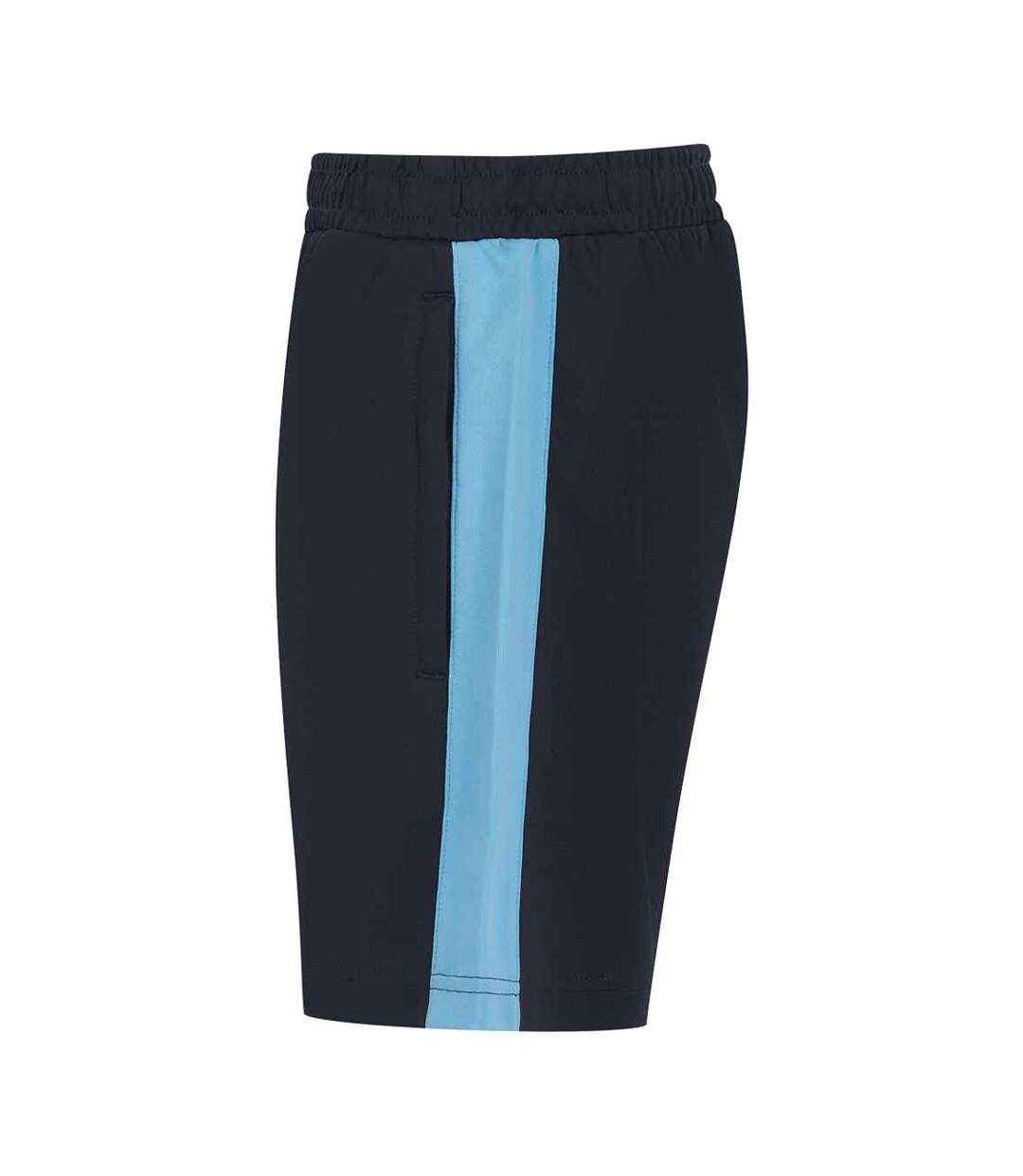 Mens Knitted Shorts Navy Sky Blue Finden & Hales-3