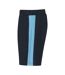 Mens Knitted Shorts Navy Sky Blue Finden & Hales-3