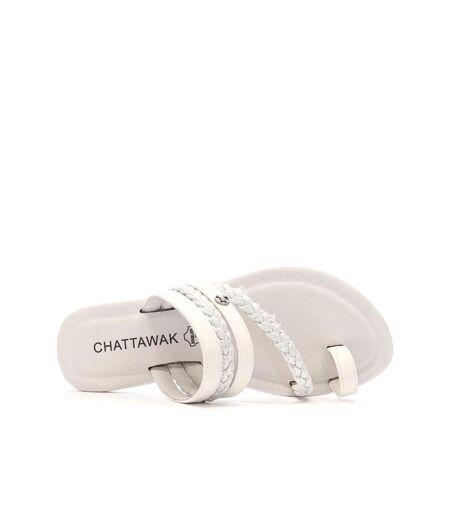 Sandales blanc femme chattawak tifa
