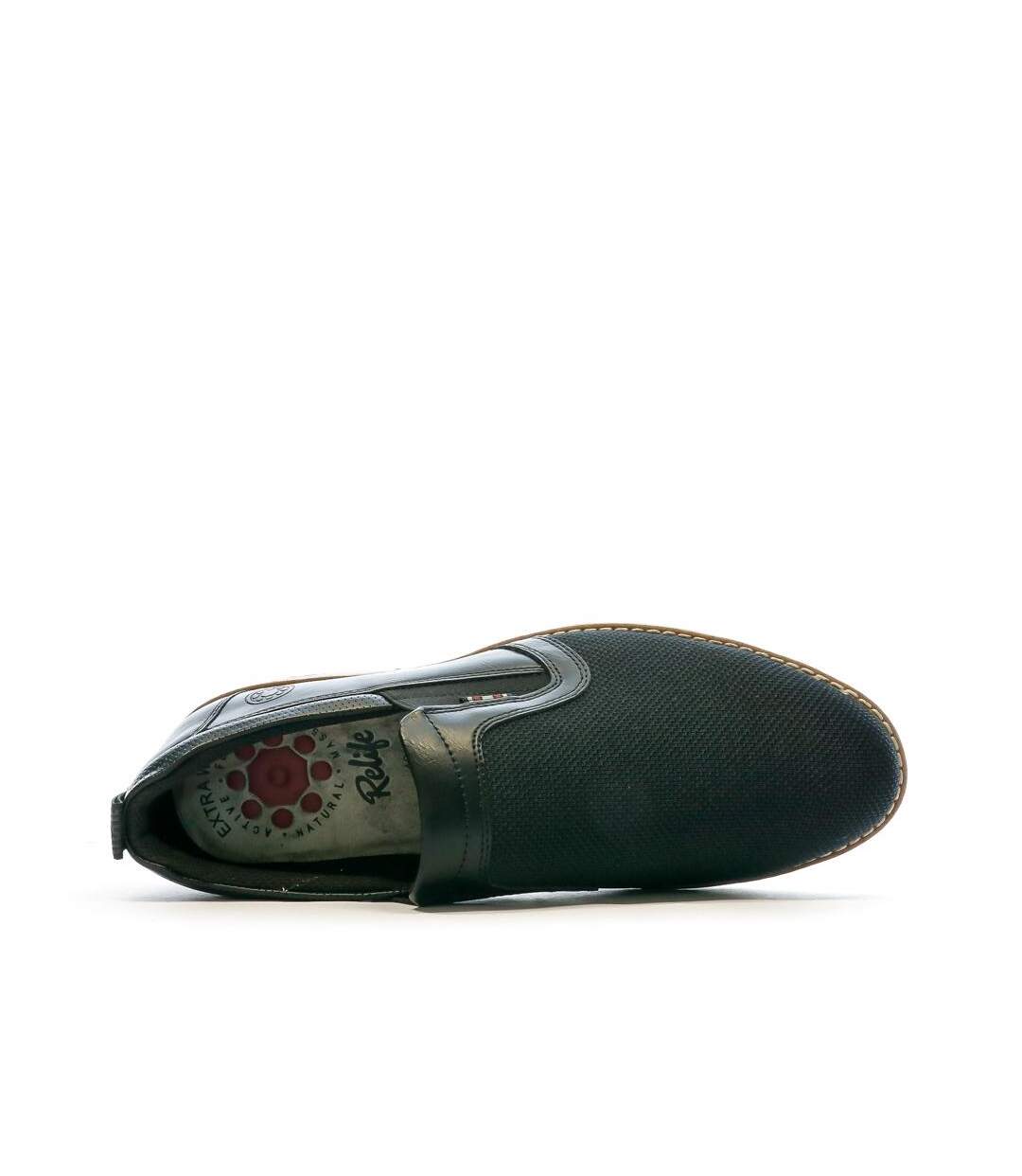 Chaussures de ville noir homme relife  lasigno-4