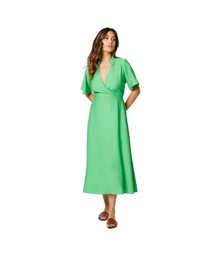 Robe mi-longue femme vert Principles