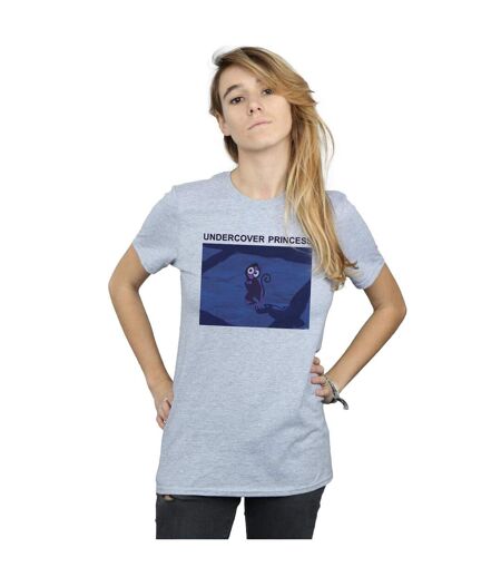 Disney Femme/Les femmes Aladdin Undercover Princess Cotton Boyfriend T-Shirt (Gris sportif) - UTBI42758