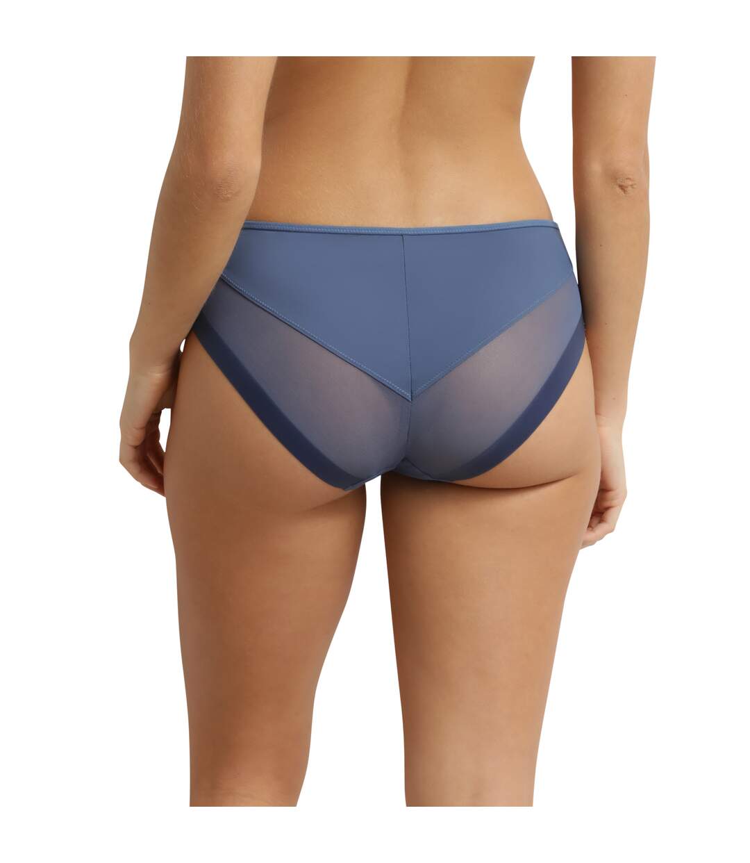Culotte en microfibre et tulle Generous Essentiel-2