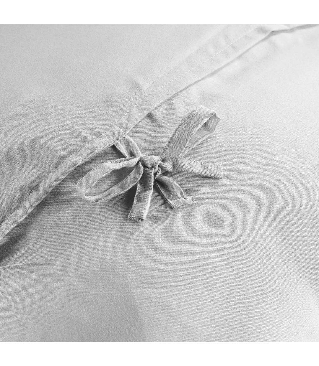 Housse de Coussin en Microfibre Andrea 60x60cm Blanc & Gris-2