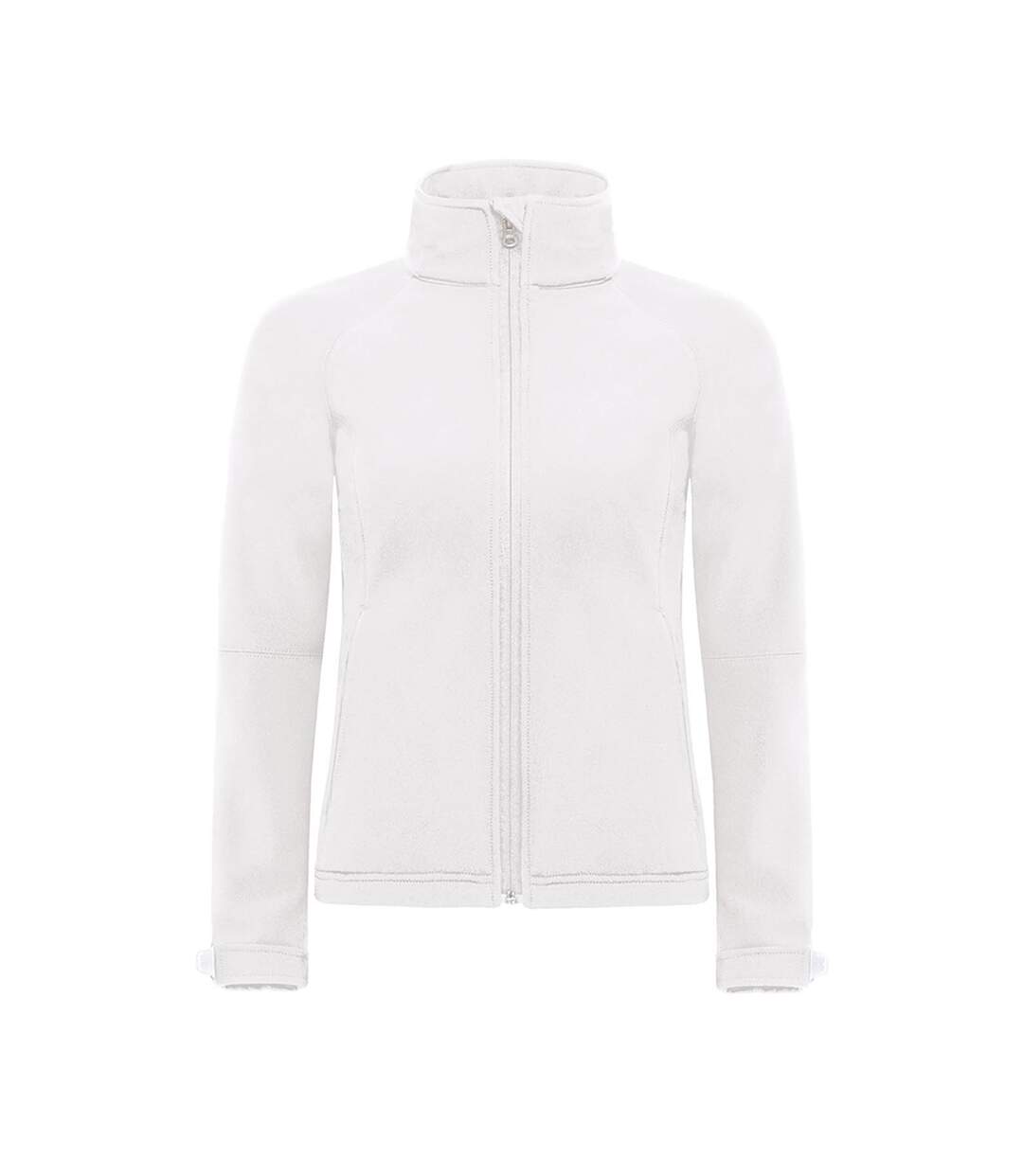 Veste softshell coupe-vent, imperméable et respirante femme blanc B&C-1