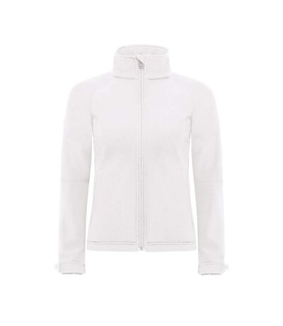 Veste softshell coupe-vent, imperméable et respirante femme blanc B&C