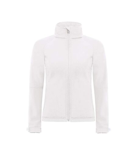 Veste softshell coupe-vent, imperméable et respirante femme blanc B&C