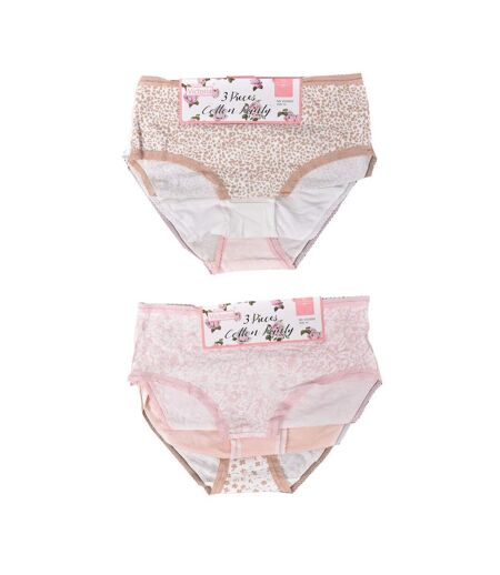 Culottes Femme Ultra confort Bordure Dentelle VC22020 Pack de 6 Culottes