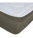 Drap Housse en Lin Adorable 160x200cm Vert Kaki-2