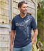 Pack of 2 Men's Explorer T-Shirts - Navy White