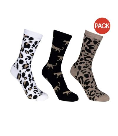 Chaussettes cinco femme beige / noir / blanc Trespass