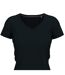 Womens/ladies Claire V Neck T-shirt Midnight Blue Stedman-2