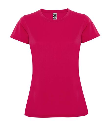 T-shirt Montecarlo Femme Rouge Rose Roly Sport