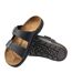 Womens/ladies Arizona Leather Sandals Black Birkenstock-4