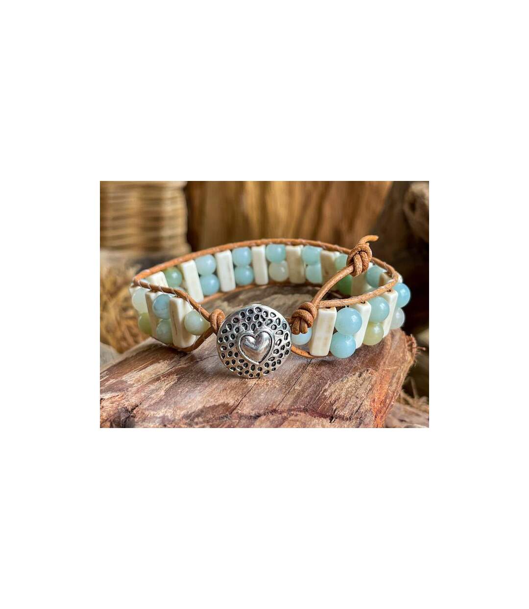 Bracelet chance et courage en amazonite-2