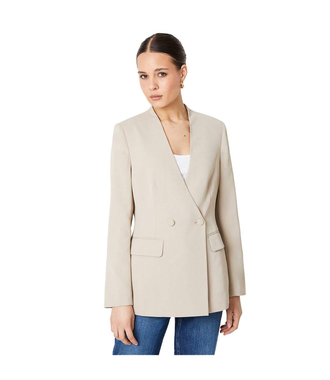 Blazer femme taupe Dorothy Perkins-1