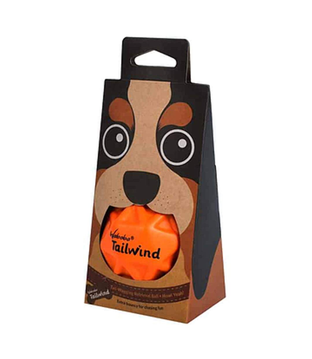 Balle pour chiens tailwind taille unique orange Waboba-2