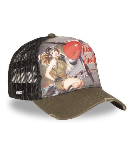 Casquette trucker avec filet bi-matière Hold Rock'n Free Life