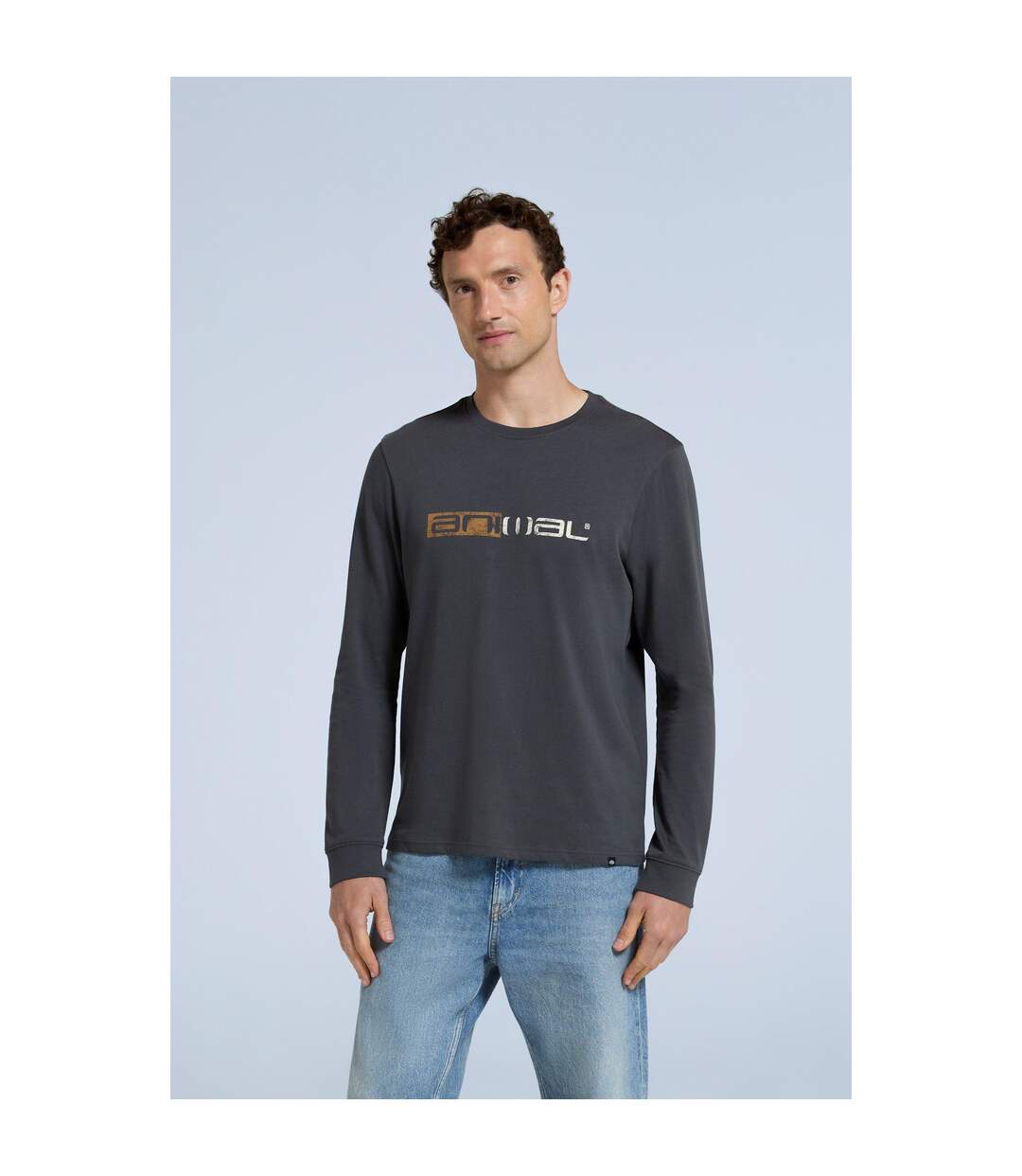 T-shirt tommy homme gris foncé Animal-3