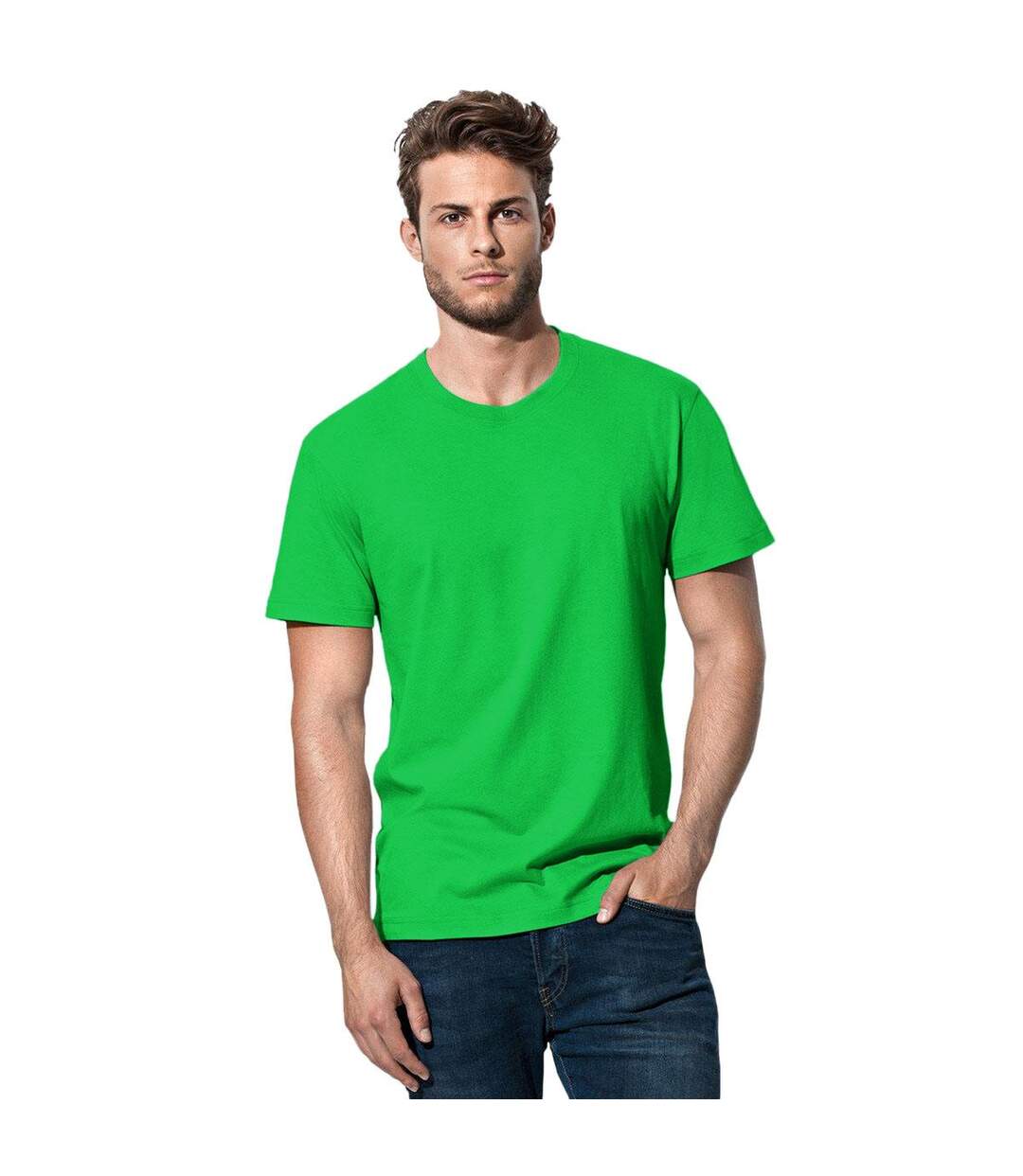 T-shirt Classique Homme Vert Stedman-1