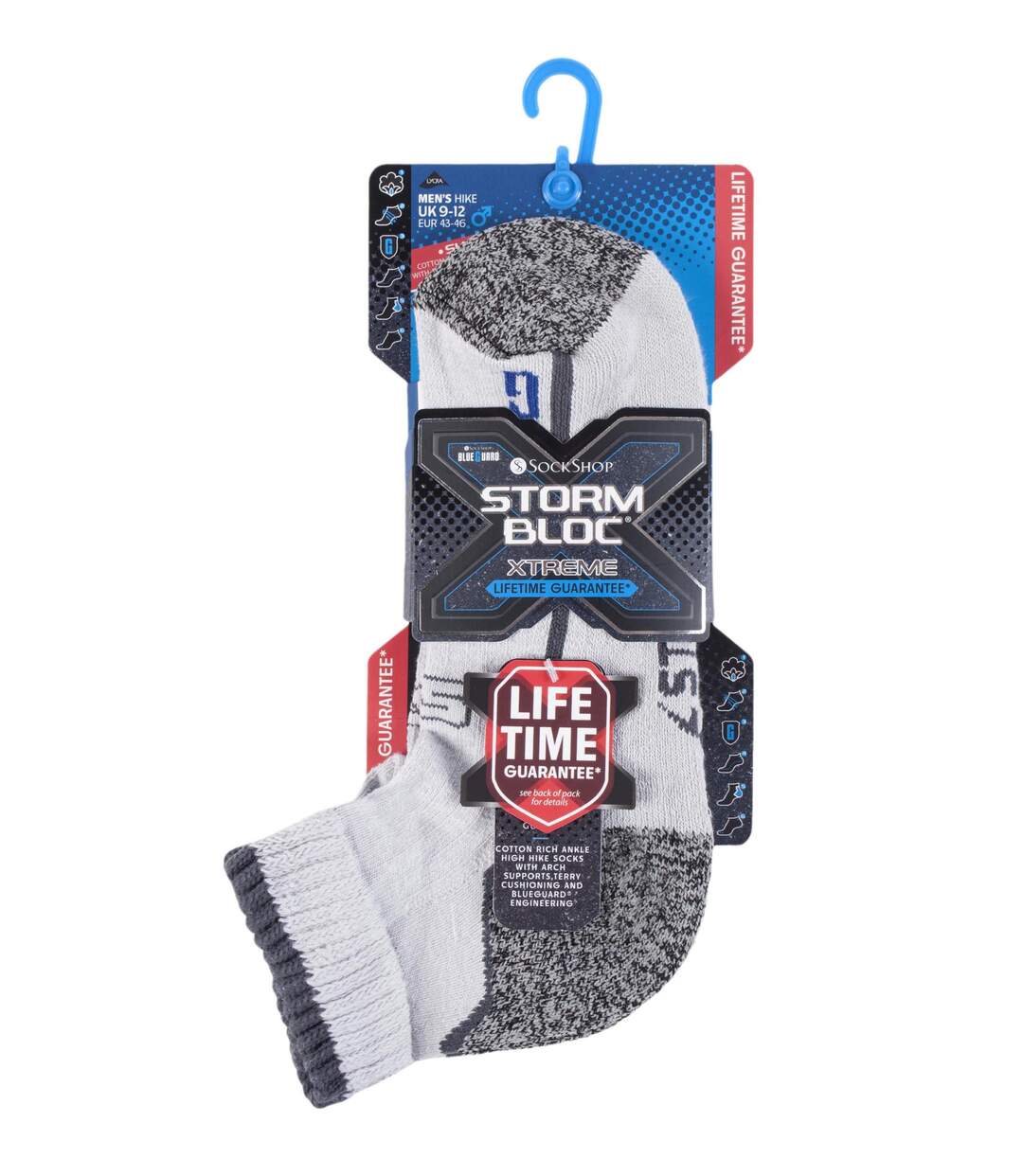 Storm Bloc Mens Cotton High Ankle Hiking Socks