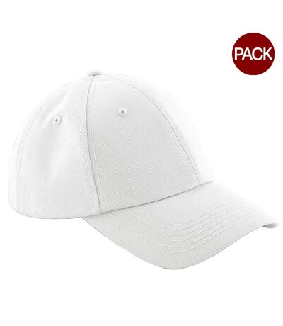 Lot de 2  casquettes adulte blanc Beechfield